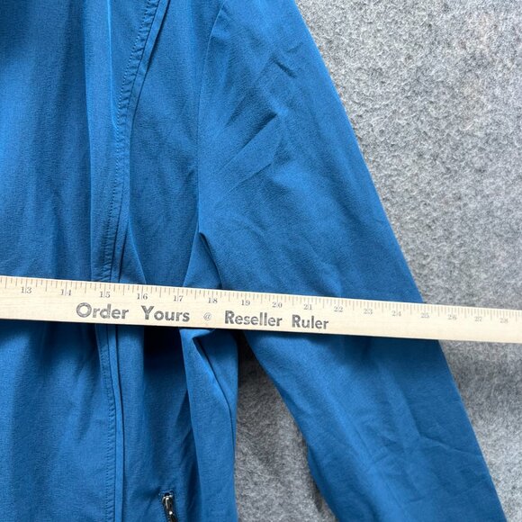 Zenergy Jacket Womens 2 Blue Full Zip Chico's Track Windbreaker Lightweight - Picture 10 of 11